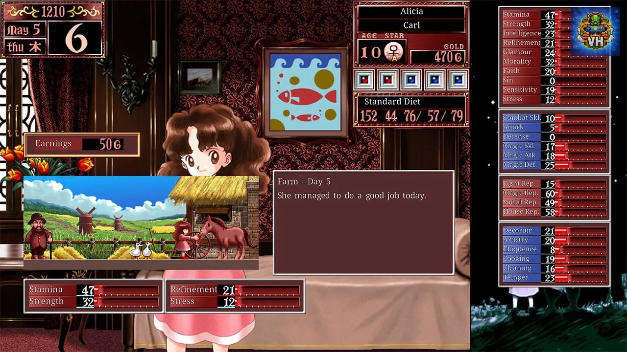Princess Maker 2 Regeneration Nintendo Switch - ảnh màn hình 1