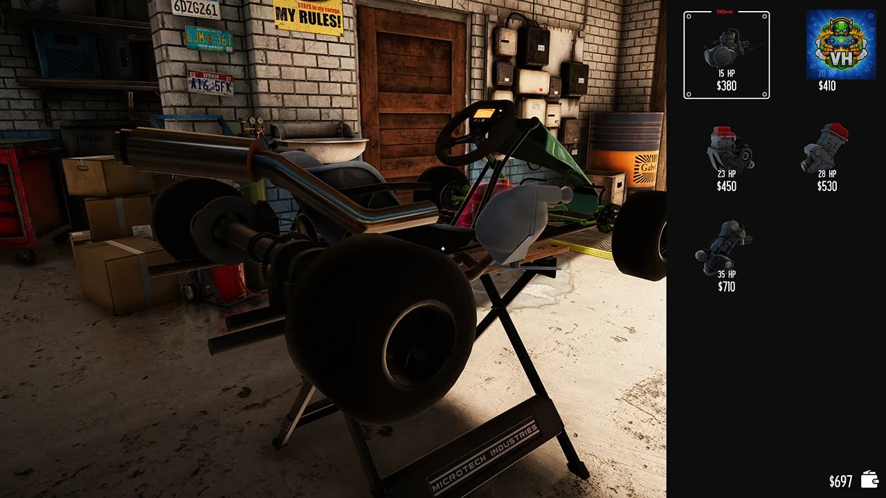 Gearhead Karting Simulator - Mechanic & Racing Nintendo Switch - ảnh màn hình 1