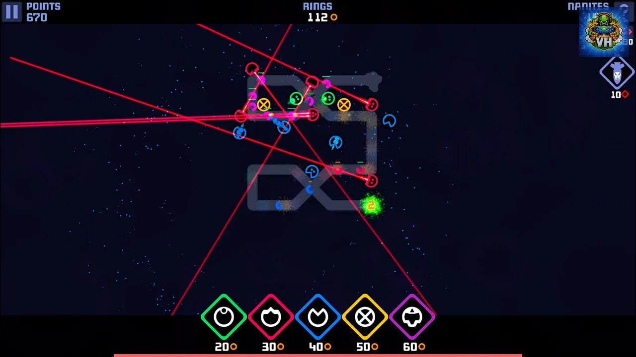 Colony Defense - The Ultimate Minimalist Tower Base Defense Game Nintendo Switch - ảnh màn hình 2