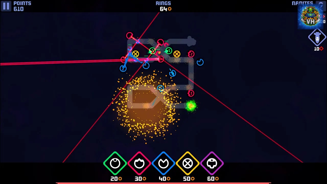 Colony Defense - The Ultimate Minimalist Tower Base Defense Game Nintendo Switch - ảnh màn hình 3
