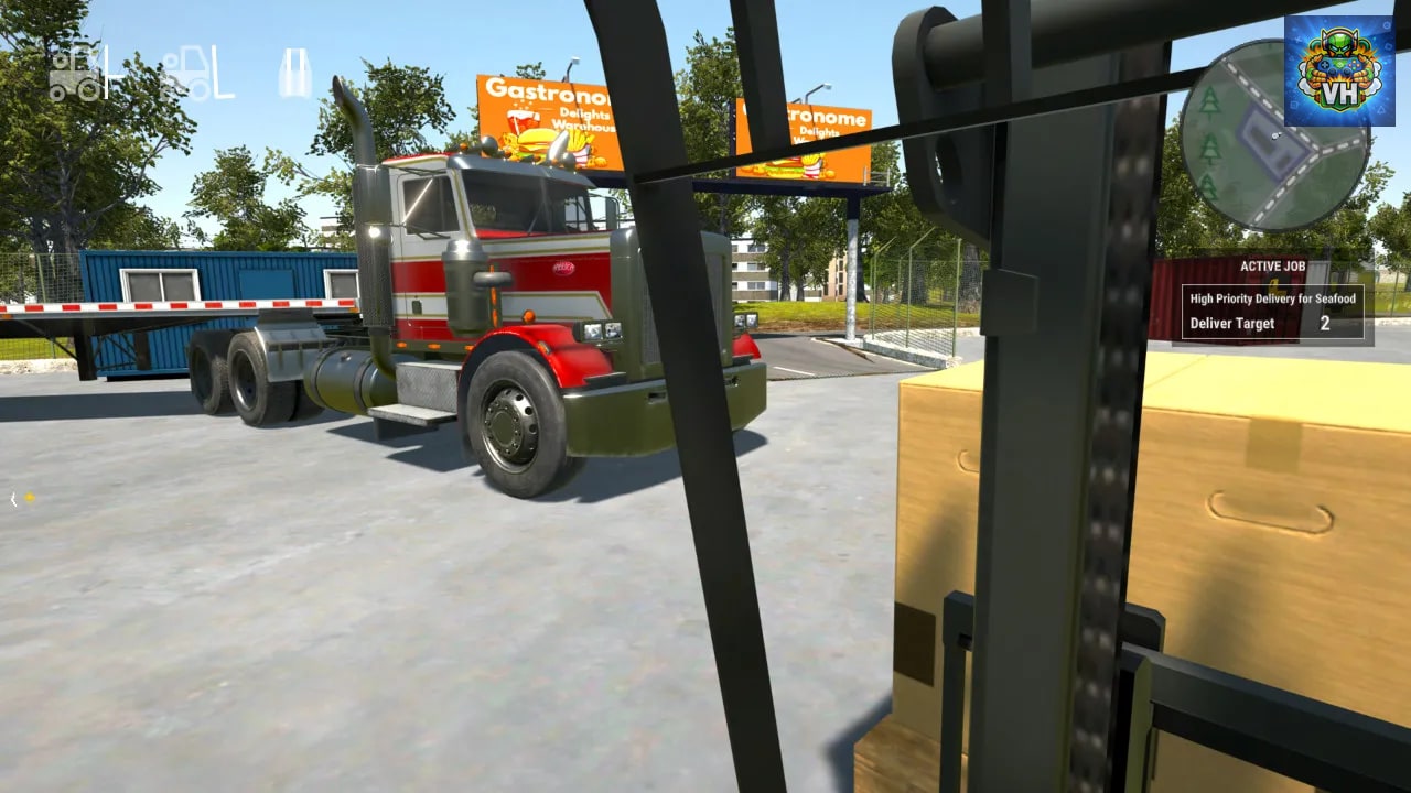 Truck and Forklift Logistic Simulator Nintendo Switch - ảnh màn hình 1