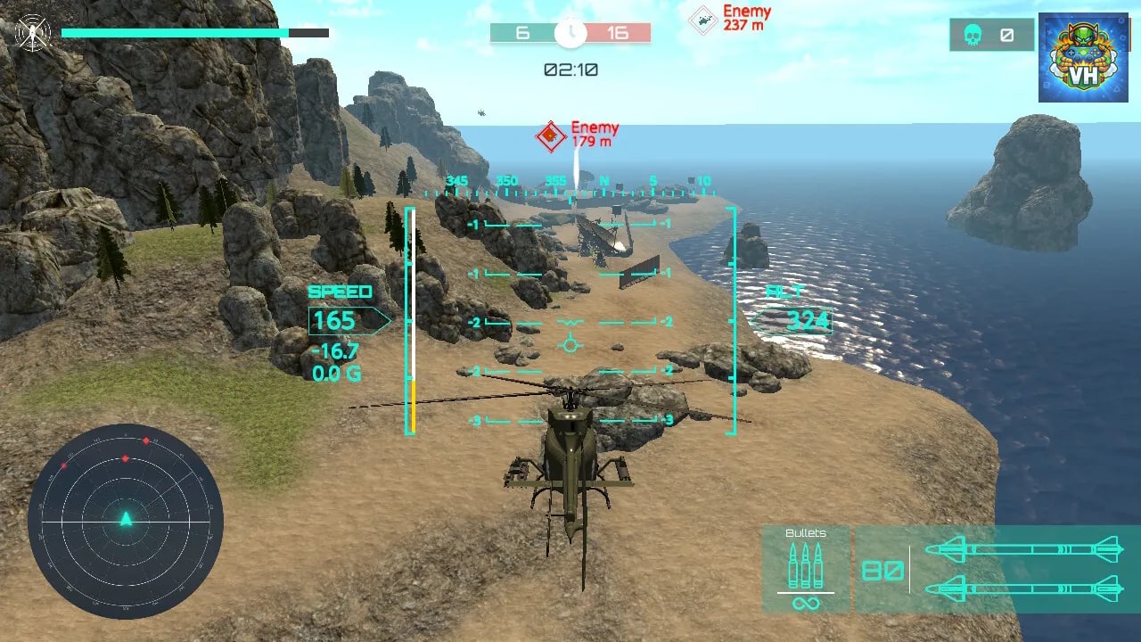 Helicopter Battle Arena Simulator Nintendo Switch - ảnh màn hình 3