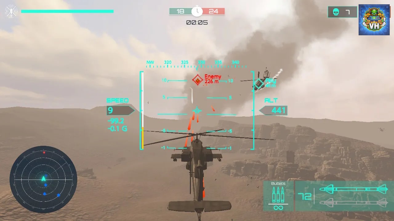 Helicopter Battle Arena Simulator Nintendo Switch - ảnh màn hình 5