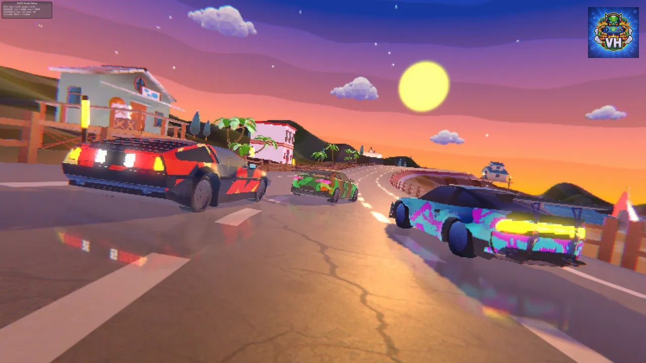 Pixel Retro Drift - Arcade Car Racing Nintendo Switch - ảnh màn hình 2