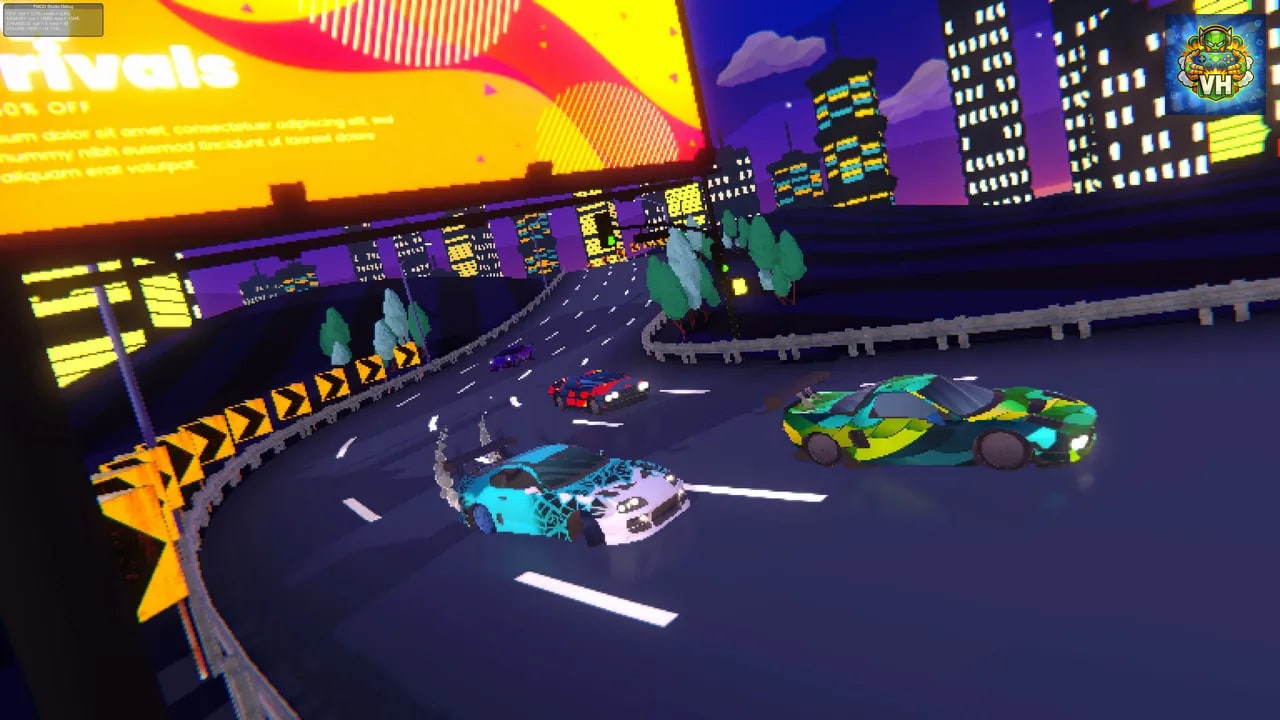 Pixel Retro Drift - Arcade Car Racing Nintendo Switch - ảnh màn hình 3