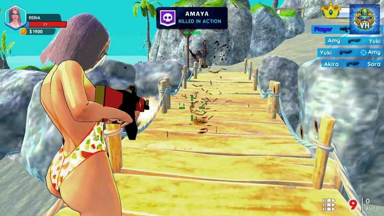 Bikini Beach: Anime Girls Assault Nintendo Switch - ảnh màn hình 4