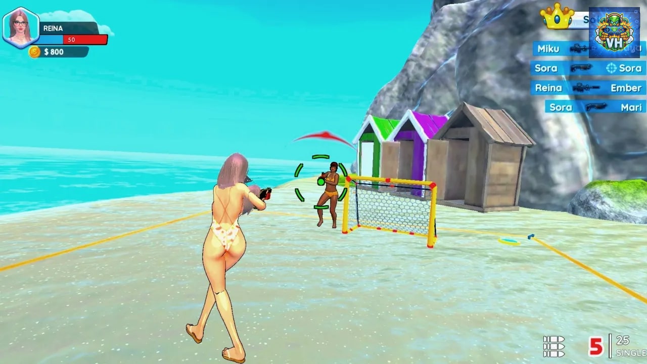 Bikini Beach: Anime Girls Assault Nintendo Switch - ảnh màn hình 2