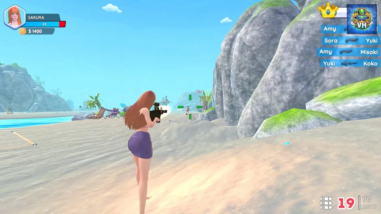 Bikini Beach: Anime Girls Assault Nintendo Switch - ảnh màn hình 8
