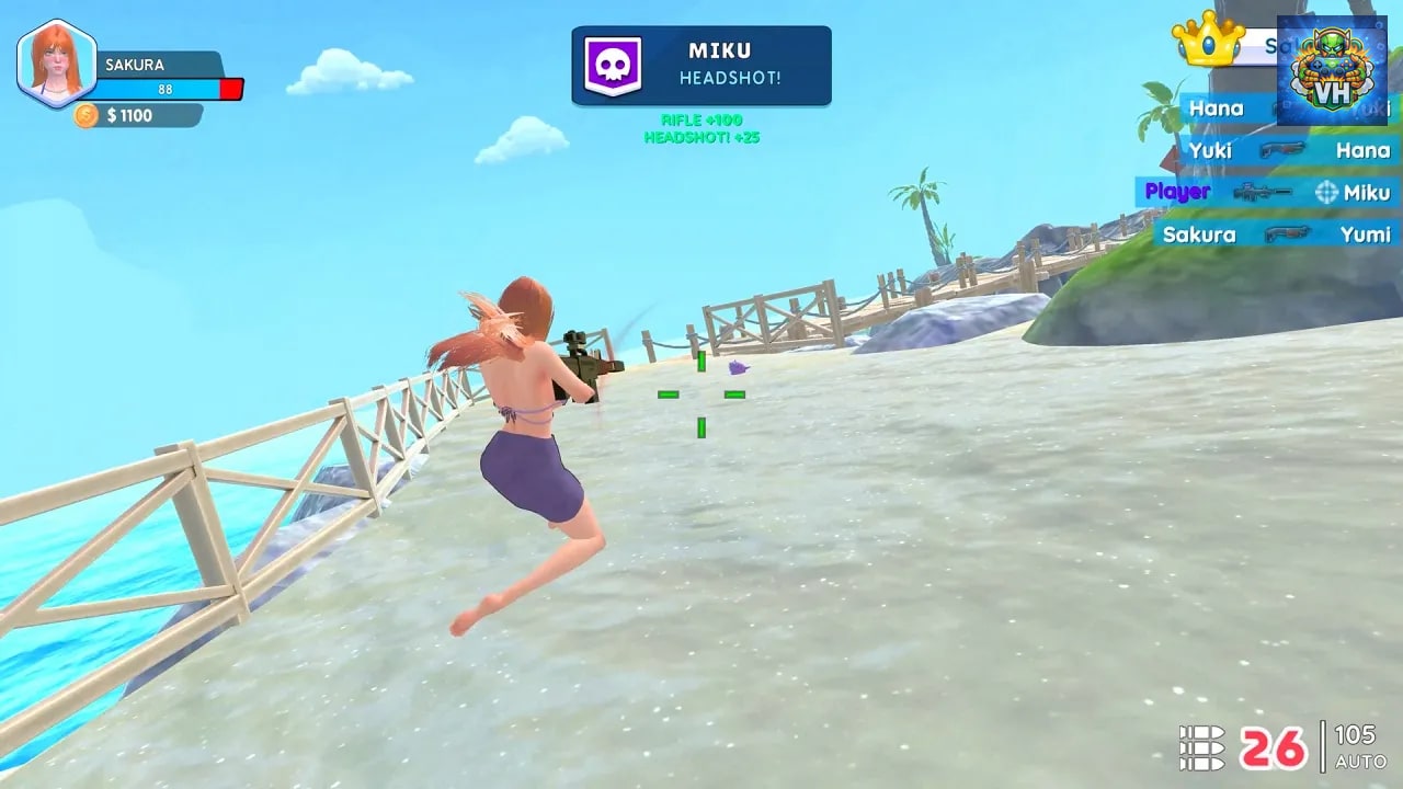Bikini Beach: Anime Girls Assault Nintendo Switch - ảnh màn hình 3