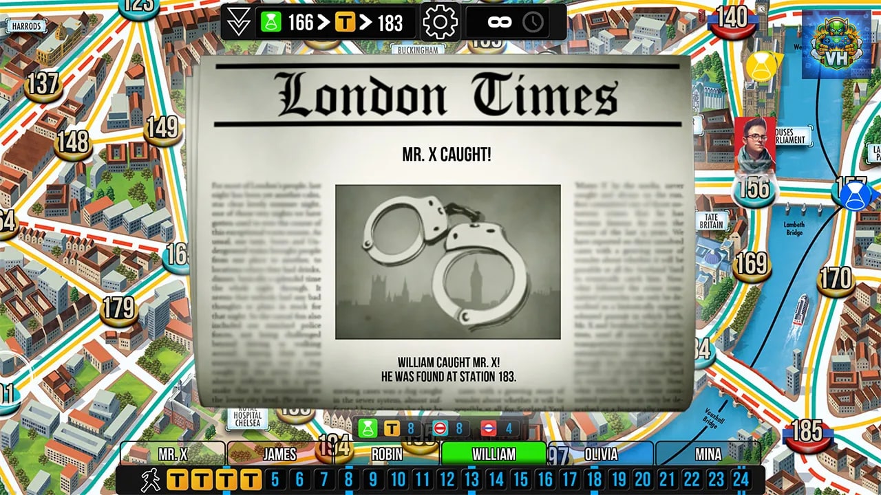 Scotland Yard – Hunting Mister X Nintendo Switch - ảnh màn hình 2