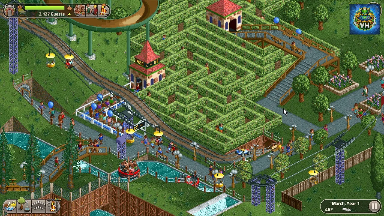 RollerCoaster Tycoon Classic Nintendo Switch - ảnh màn hình 6