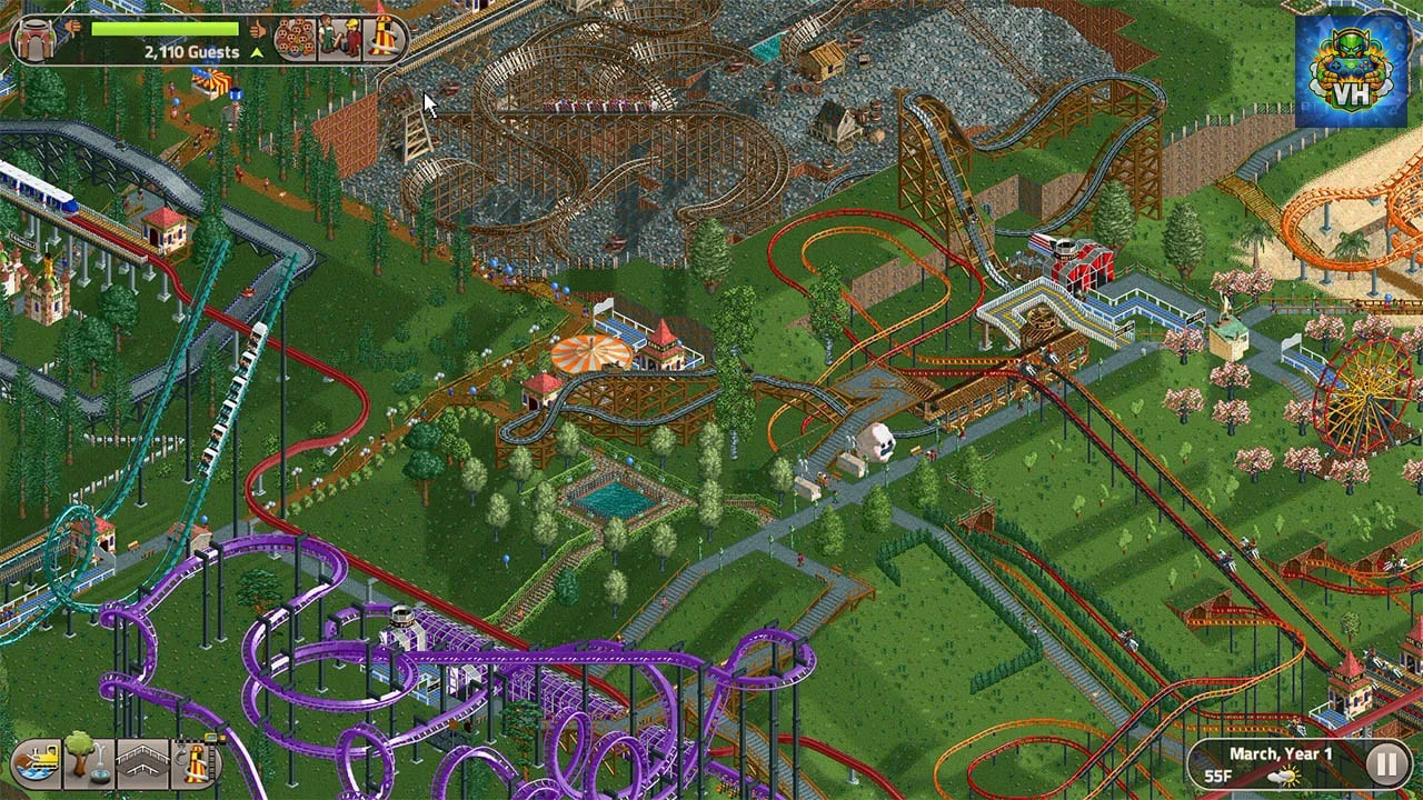 RollerCoaster Tycoon Classic Nintendo Switch - ảnh màn hình 1