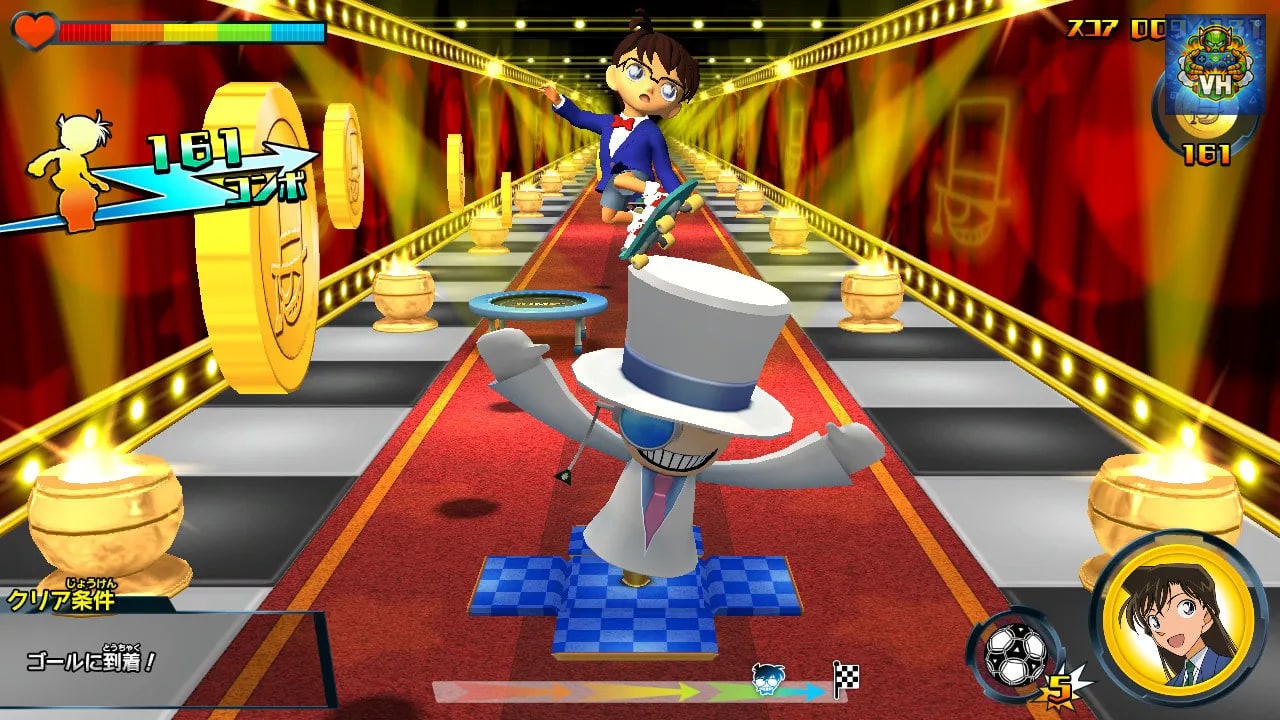 Detective Conan: Skateboard Run, Kaitou Kid and the Mysterious Treasure Nintendo Switch - ảnh màn hình 5