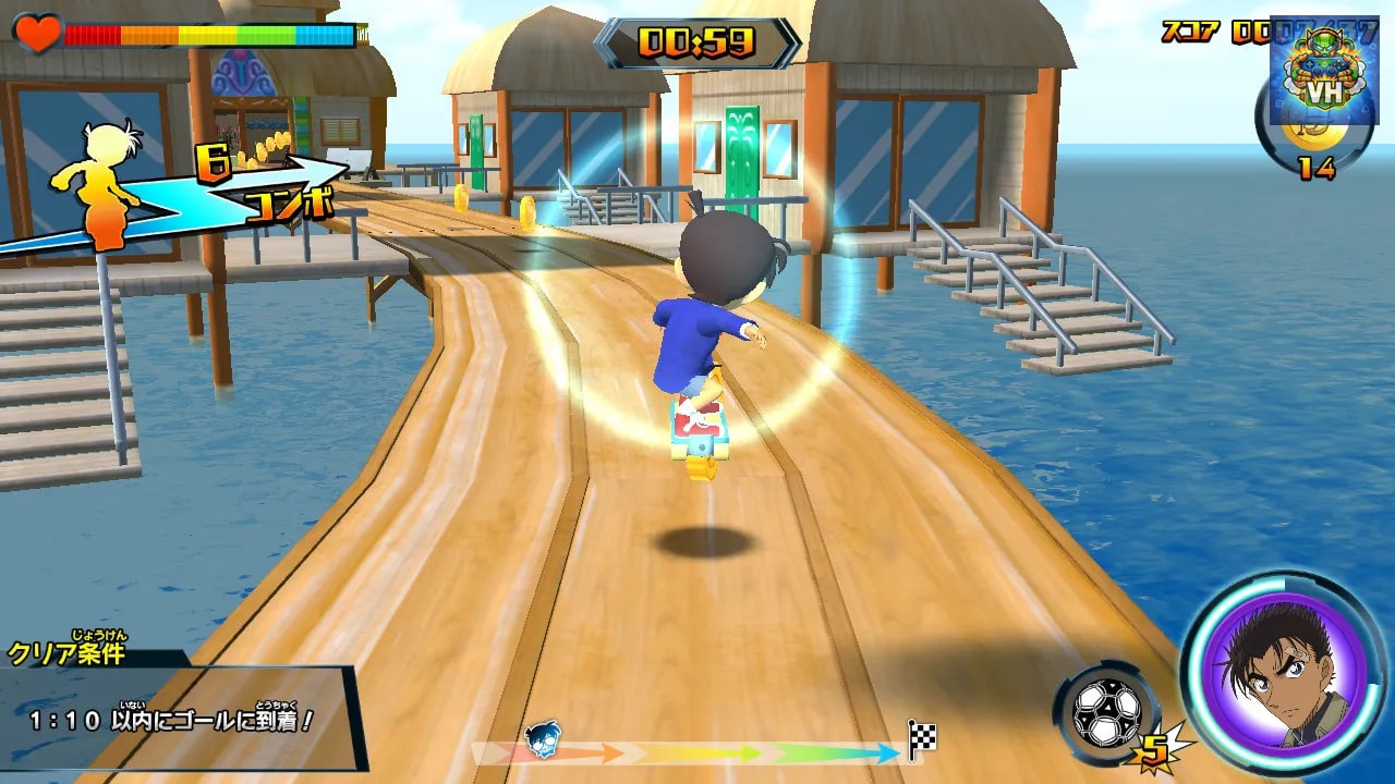 Detective Conan: Skateboard Run, Kaitou Kid and the Mysterious Treasure Nintendo Switch - ảnh màn hình 1