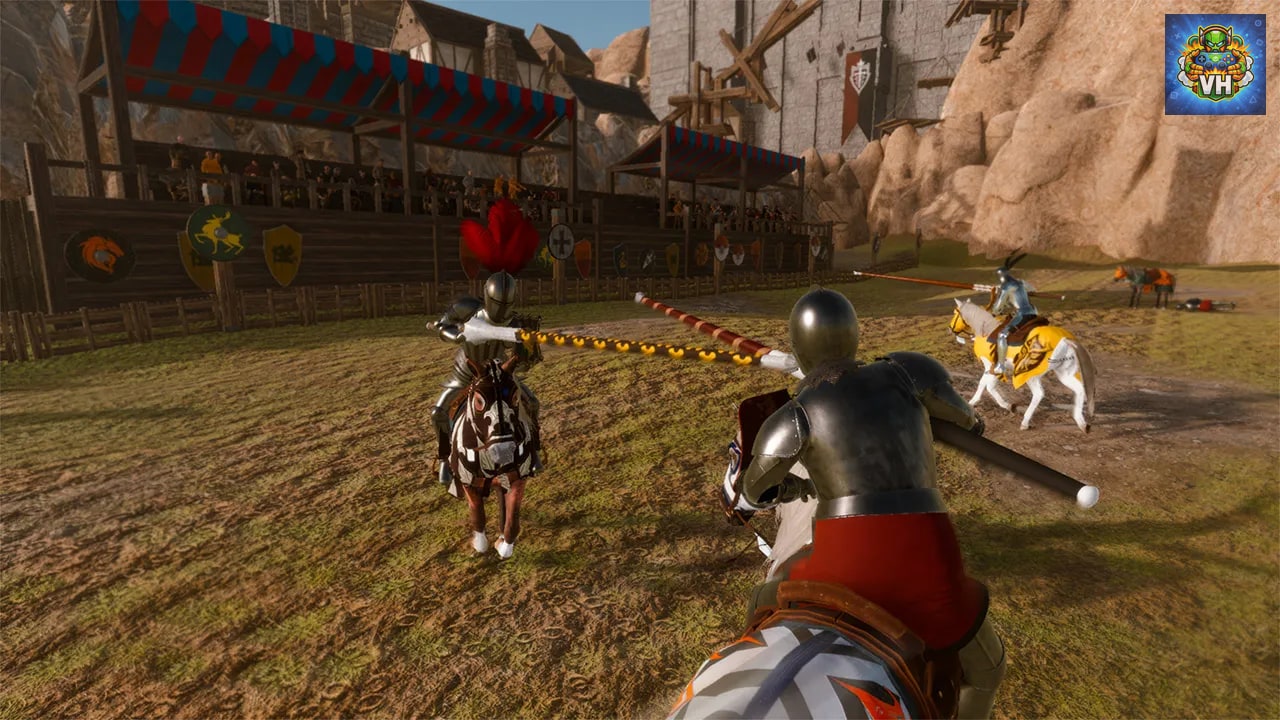 Mounted Knights Battle Medieval Warrior Honor Simulator Nintendo Switch - ảnh màn hình 4