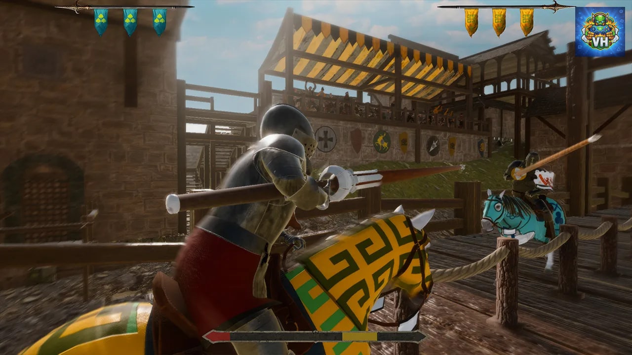Mounted Knights Battle Medieval Warrior Honor Simulator Nintendo Switch - ảnh màn hình 2