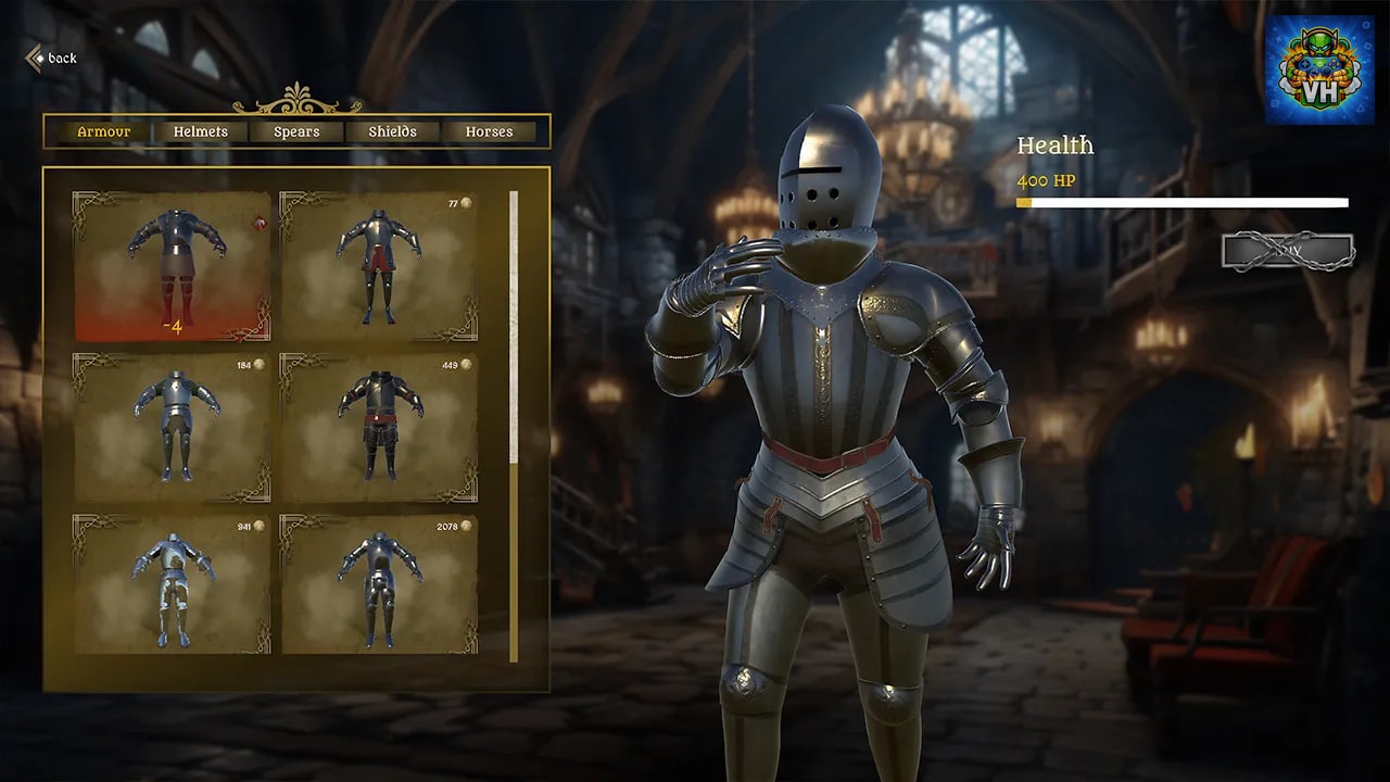 Mounted Knights Battle Medieval Warrior Honor Simulator Nintendo Switch - ảnh màn hình 3