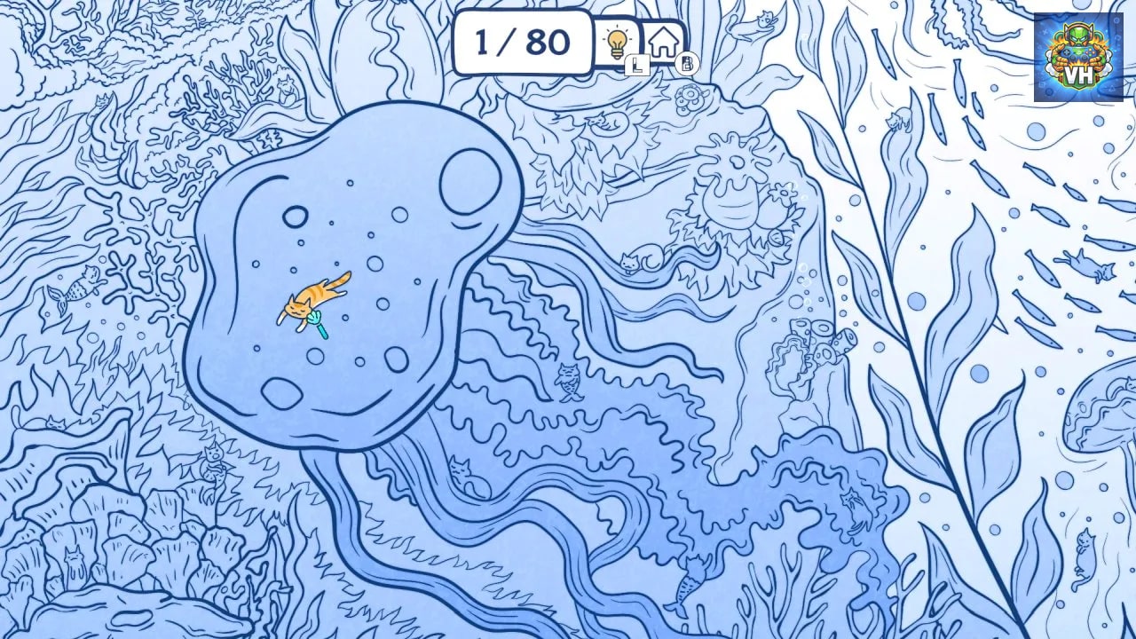 Cats Visiting Underwater World Nintendo Switch - ảnh màn hình 1