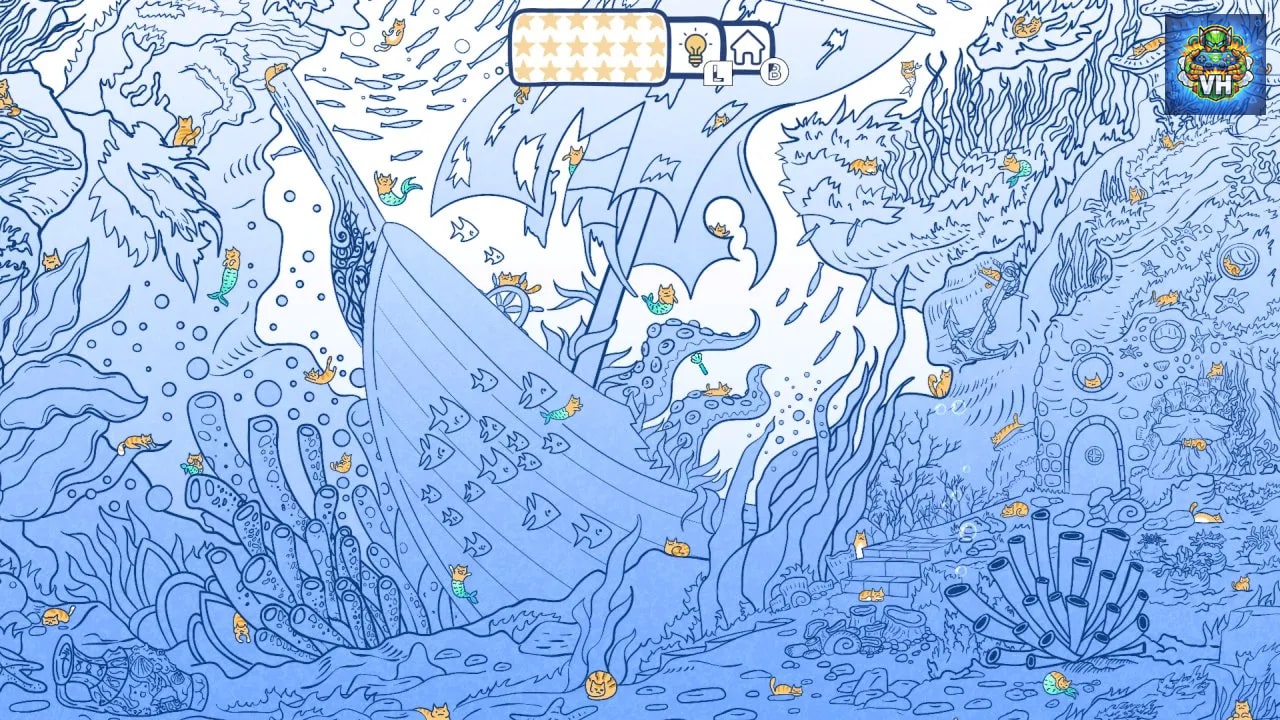 Cats Visiting Underwater World Nintendo Switch - ảnh màn hình 3