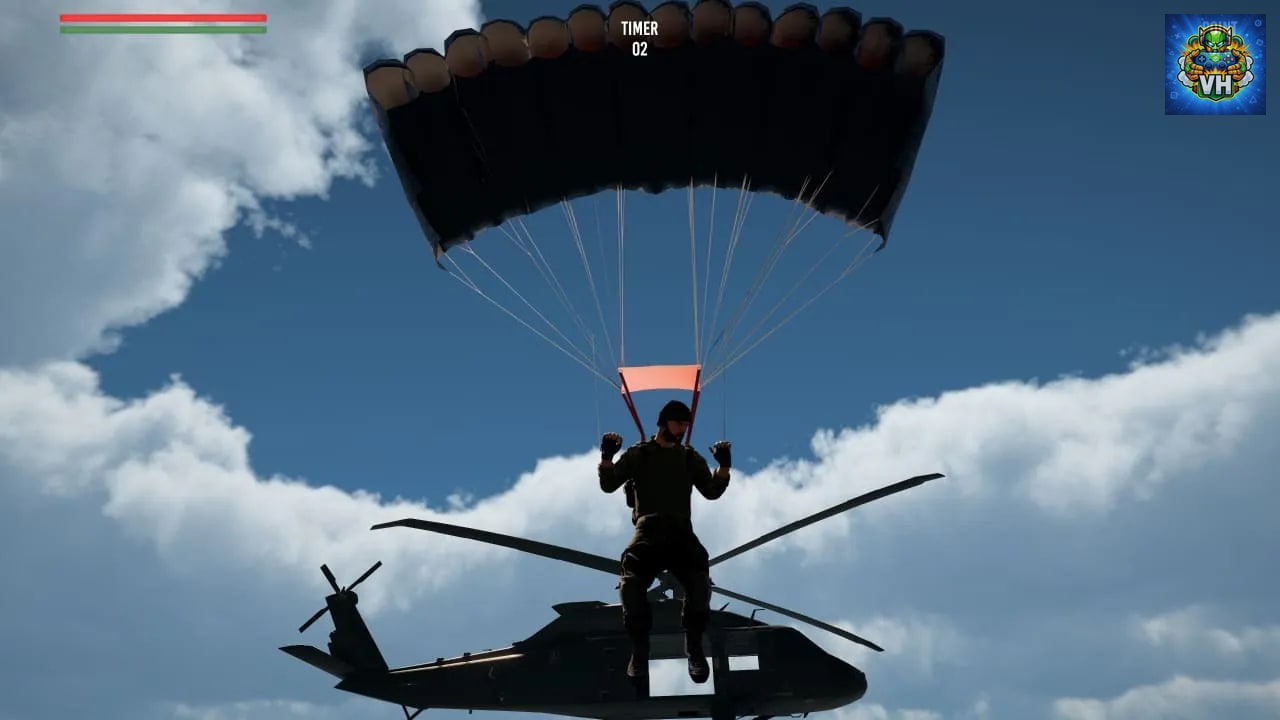 Sky Diving: Parachute Flight Simulator Nintendo Switch - ảnh màn hình 2