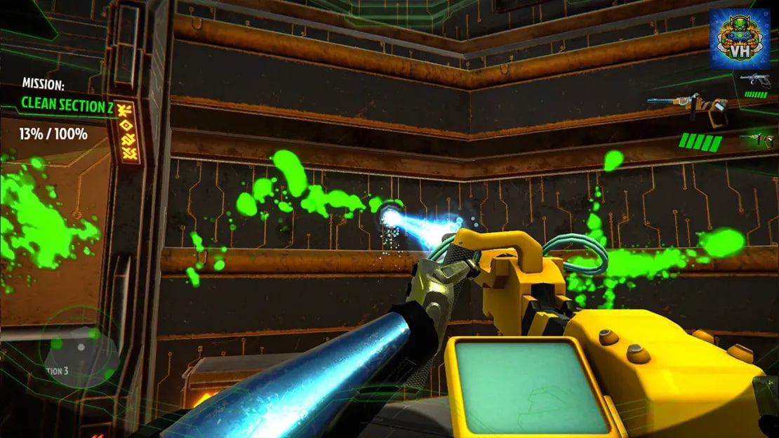 Space CleanUp: Cosmic Robot Disinfector Nintendo Switch - ảnh màn hình 6