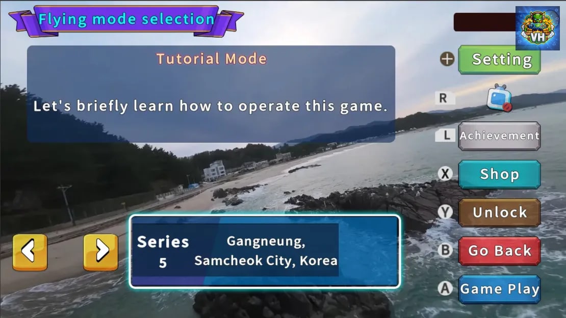 Korean Drone Flying Tour Gangneung City Nintendo Switch - ảnh màn hình 1