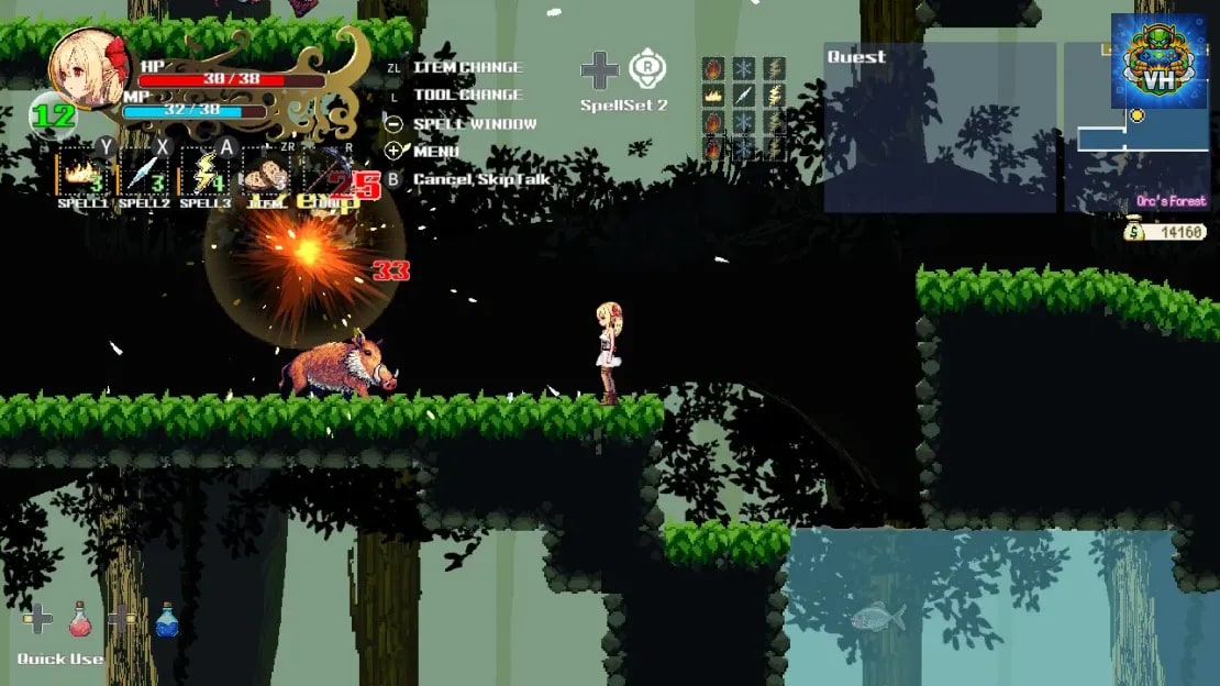 Witchroid Vania: A Magical Girl’s Fantastical Adventures Nintendo Switch - ảnh màn hình 7