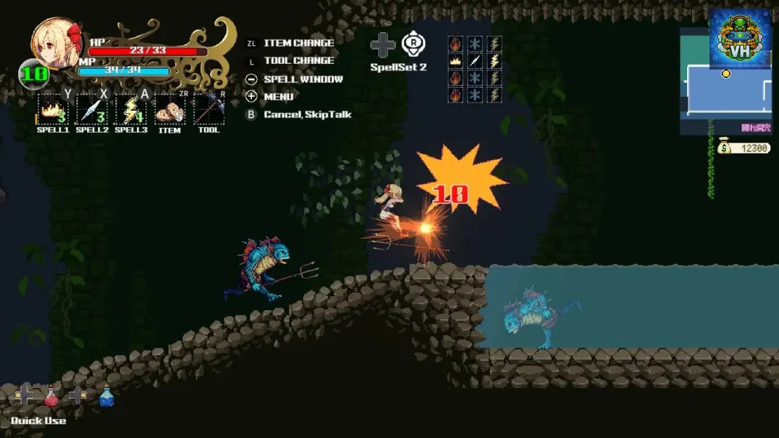 Witchroid Vania: A Magical Girl’s Fantastical Adventures Nintendo Switch - ảnh màn hình 2