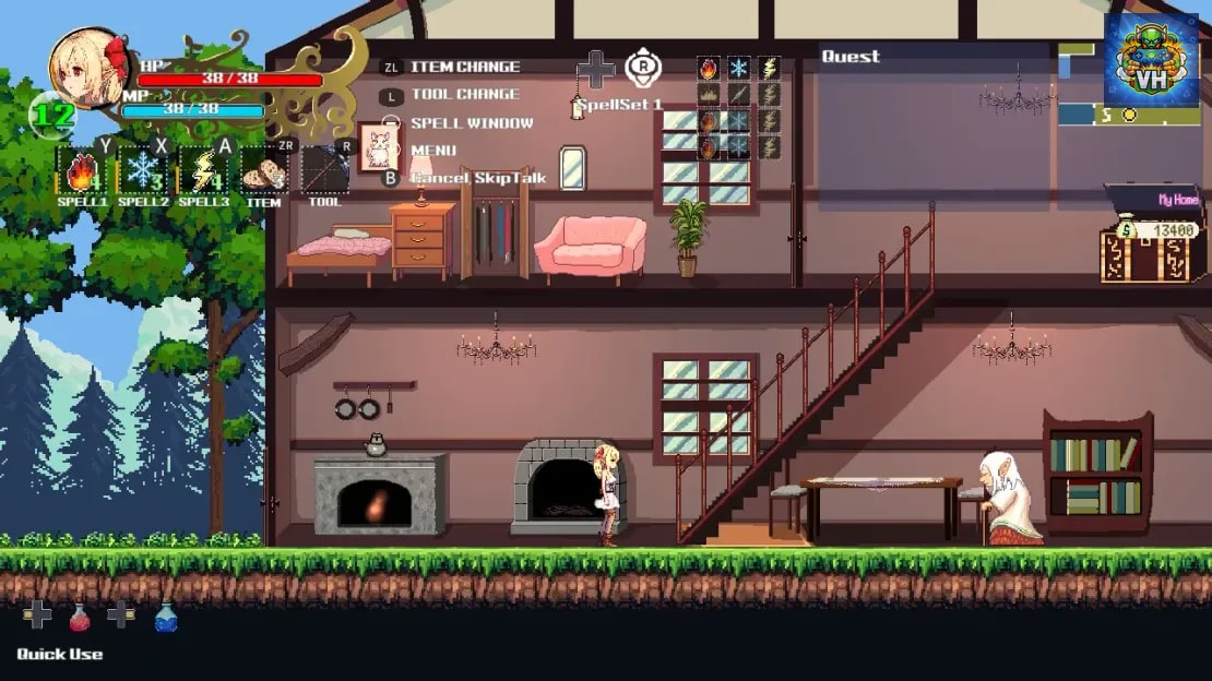 Witchroid Vania: A Magical Girl’s Fantastical Adventures Nintendo Switch - ảnh màn hình 11