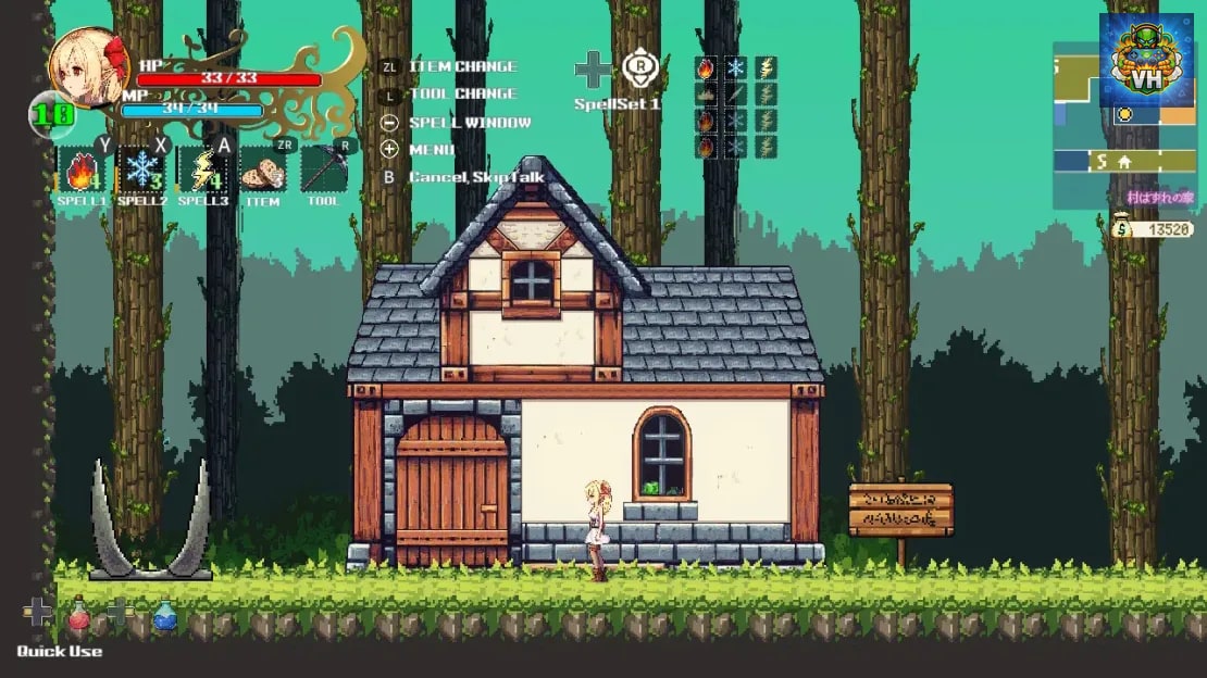 Witchroid Vania: A Magical Girl’s Fantastical Adventures Nintendo Switch - ảnh màn hình 3