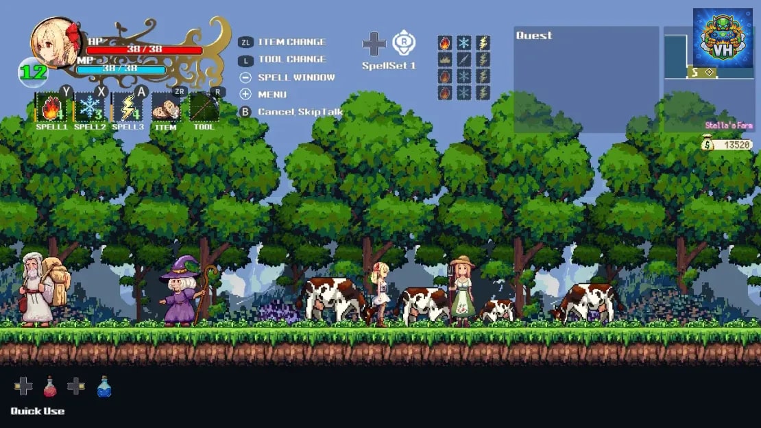 Witchroid Vania: A Magical Girl’s Fantastical Adventures Nintendo Switch - ảnh màn hình 5