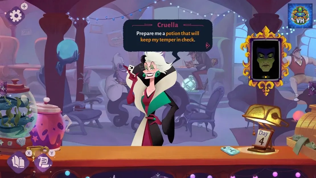 Disney Villains Cursed Café Nintendo Switch - ảnh màn hình 2