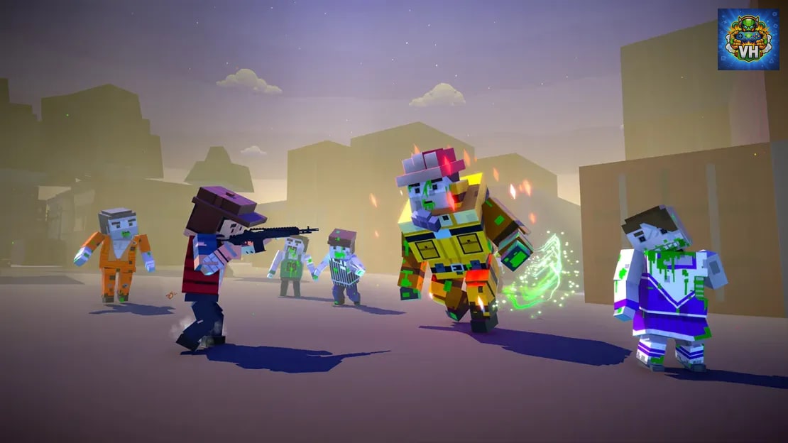 Zombie Blocks Pixel Shooter Gun Nintendo Switch - ảnh màn hình 4