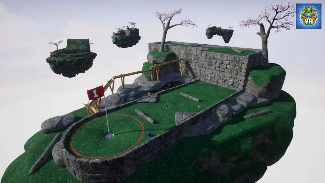 Golfing in Aether Nintendo Switch - ảnh màn hình 3