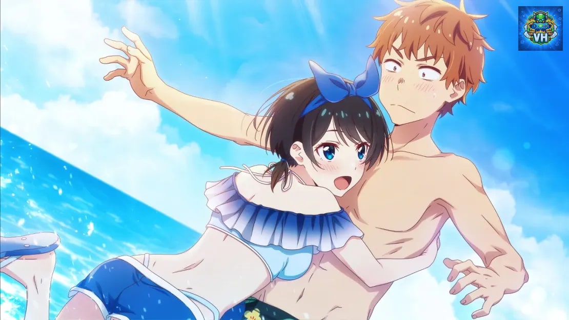 Kanojo Okarishimasu Suiheisen to Mizugi no Kanojo Nintendo Switch - ảnh màn hình 2