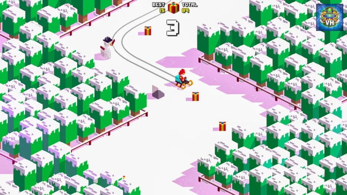Retro Santa Run Nintendo Switch - ảnh màn hình 2