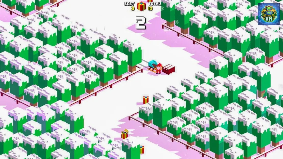 Retro Santa Run Nintendo Switch - ảnh màn hình 1