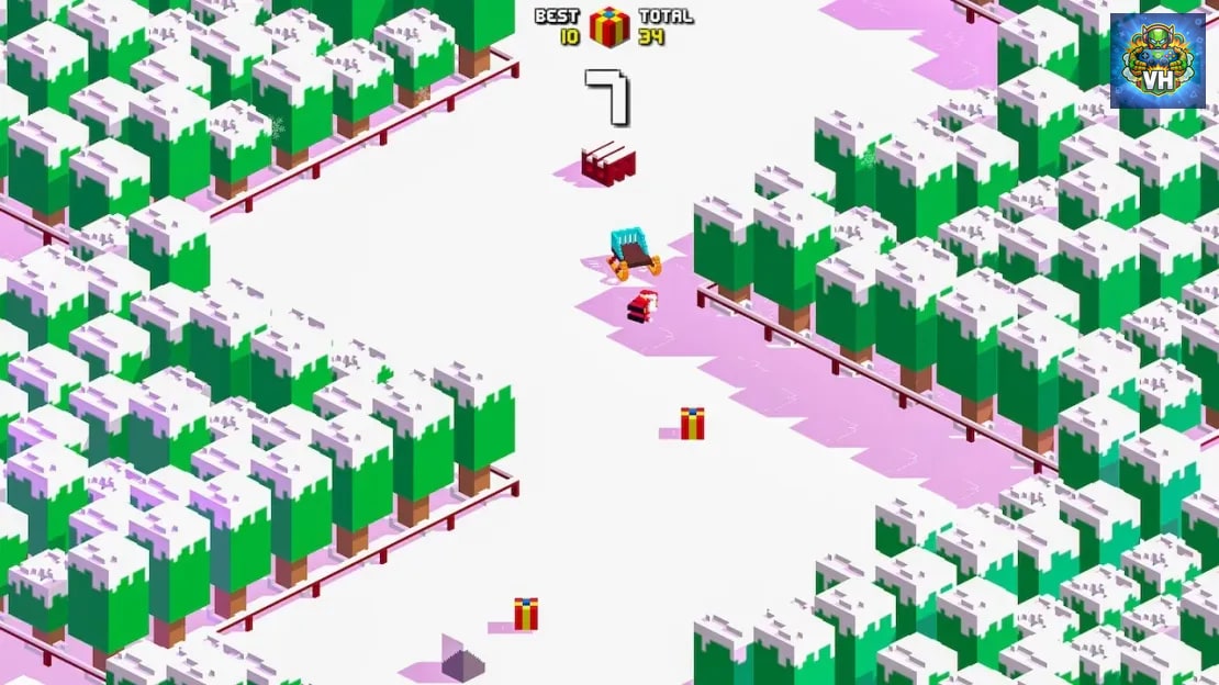 Retro Santa Run Nintendo Switch - ảnh màn hình 3
