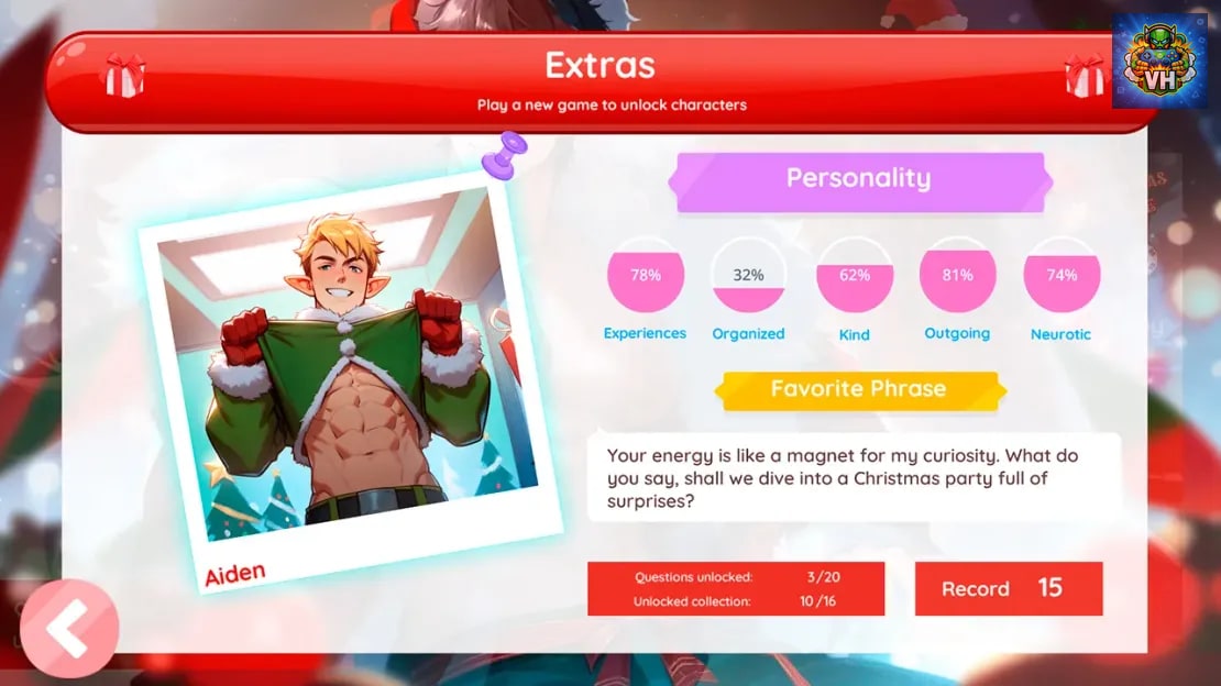 Anime Boys Dating: The night before Christmas and the tree Nintendo Switch - ảnh màn hình 3
