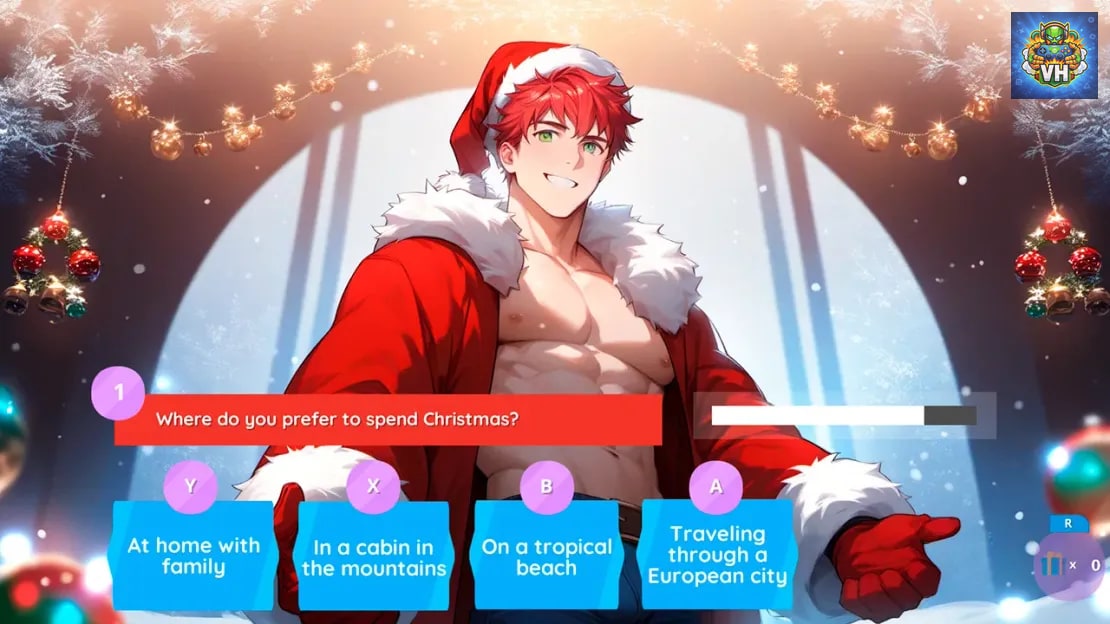 Anime Boys Dating: The night before Christmas and the tree Nintendo Switch - ảnh màn hình 8