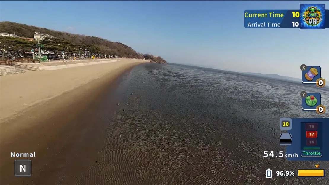 Korean Drone Flying Tour Dongmak Beach Nintendo Switch - ảnh màn hình 1