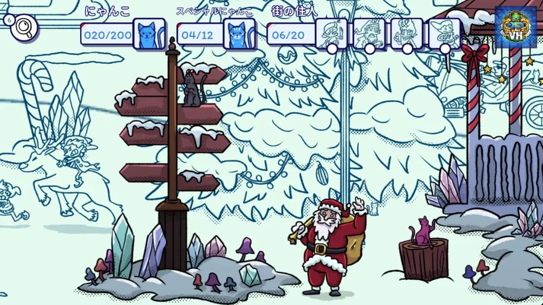 Hidden Cats in Santa’s Realm Nintendo Switch - ảnh màn hình 1