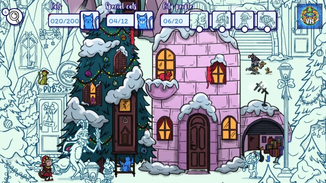 Hidden Cats in Santa’s Realm Nintendo Switch - ảnh màn hình 4