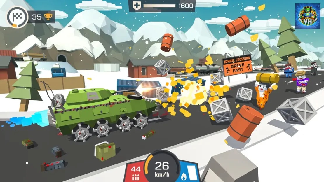 Zombie Derby: Pixel Survival Nintendo Switch - ảnh màn hình 3