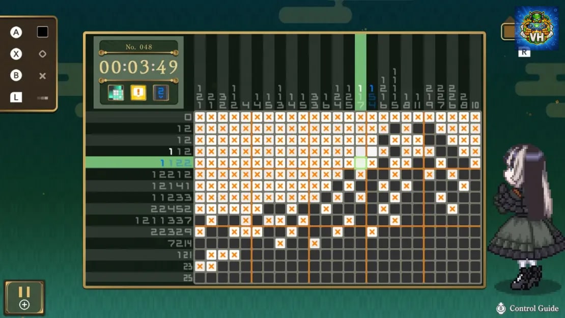 Picross: Juufuutei Raden’s Guide for Pixel Museum Nintendo Switch - ảnh màn hình 2