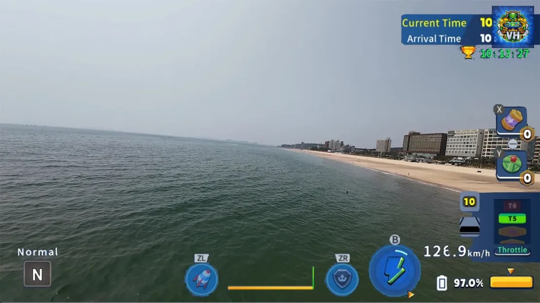 Korean Drone Flying Tour Daechon Beach Nintendo Switch - ảnh màn hình 1