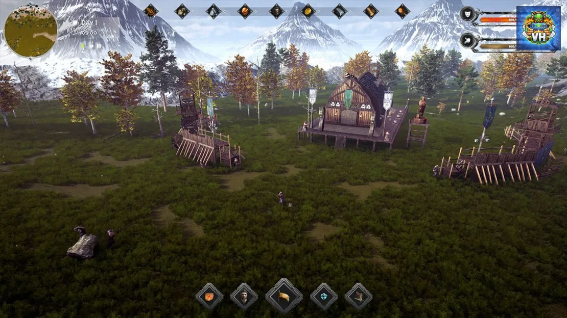 Viking Colony Builder Valhalla Nintendo Switch - ảnh màn hình 1