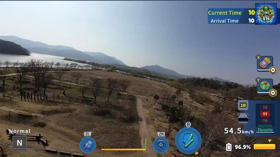 Korean Drone Flying Tour Paldang Water Fog Park Nintendo Switch - ảnh màn hình 2