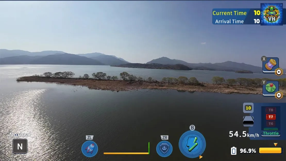 Korean Drone Flying Tour Paldang Water Fog Park Nintendo Switch - ảnh màn hình 1