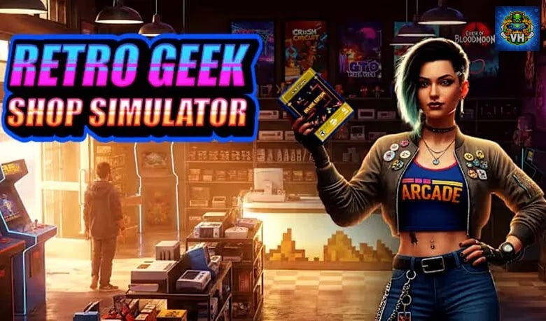 Retro Geek Shop Simulator Nintendo Switch - ảnh màn hình 1